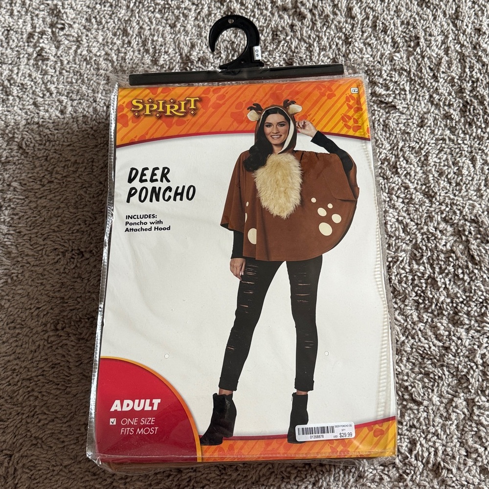 NIB- Adult Deer Halloween Costume Set - Picture 2 of 7